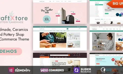 CraftXtore 1.6.4- Handmade, Ceramics and Pottery Shop WooCommerce Theme
