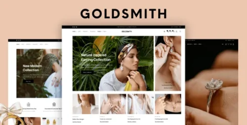GoldSmith Jewelry Store WooCommerce Elementor Theme Preview for Luxury Online Shops