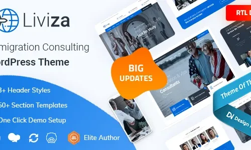 Liviza 3.6 – Immigration Consulting WordPress Websites