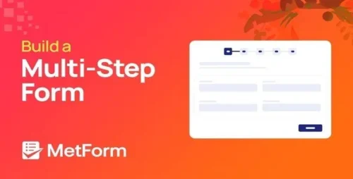 MetForm Pro interface showing Elementor form builder widgets and conditional logic settings for WordPress.