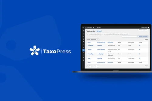 TaxoPress Pro WordPress taxonomy and category management plugin settings dashboard
