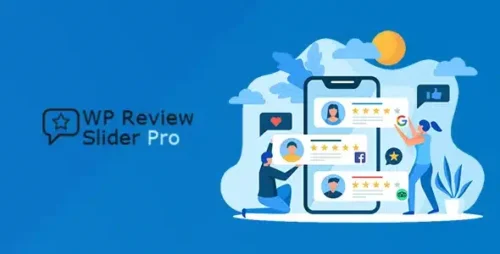 WP Review Slider Pro dashboard showing Google review templates and slider settings for WordPress.