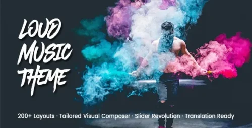 best music industry WordPress theme for bands instant download