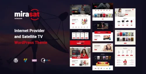 Mirasat ISP and satellite TV WordPress theme download