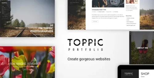 best TopPic photography portfolio WordPress theme download